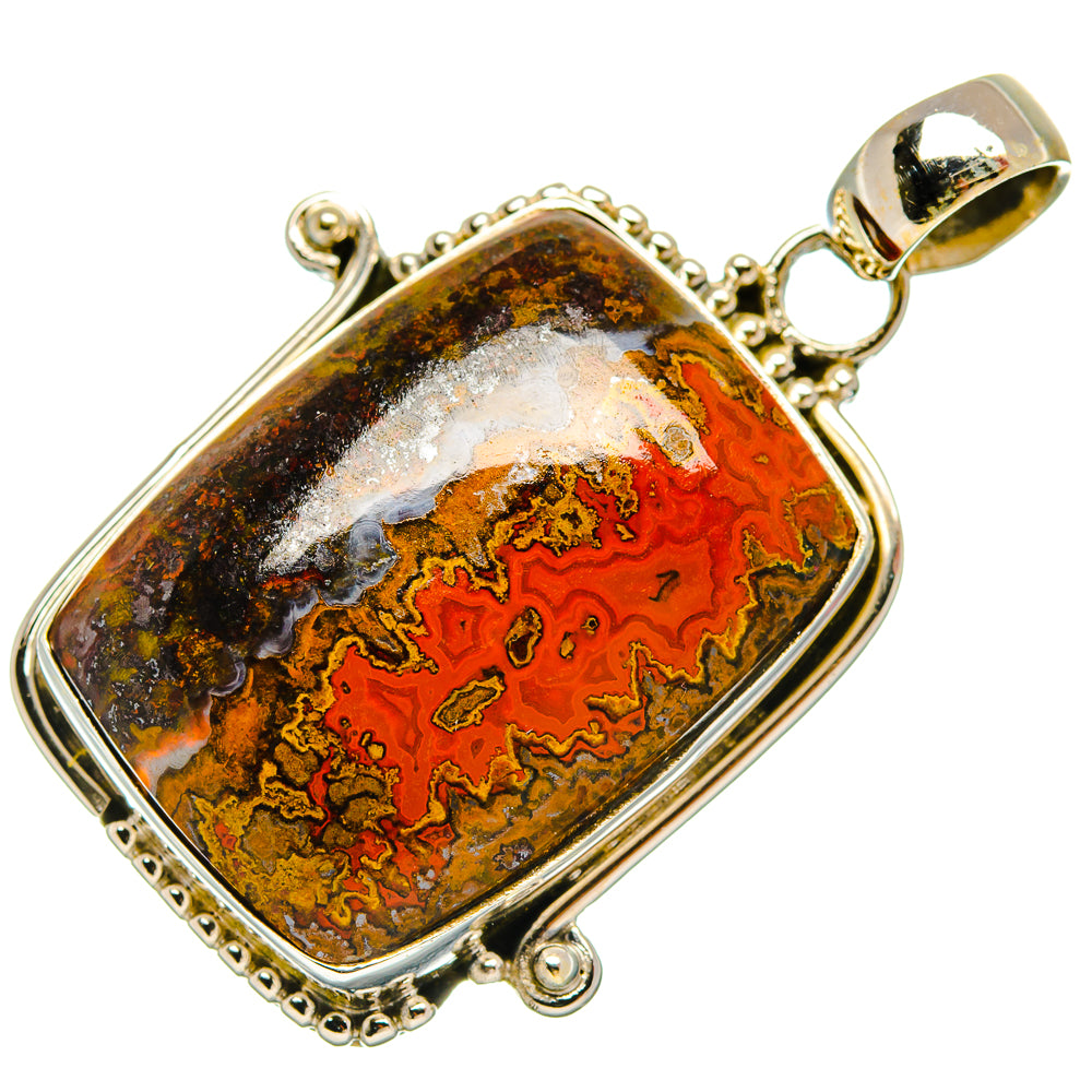 Moroccan Agate Pendants handcrafted by Anasilvercos - PD27496 - Photo 2