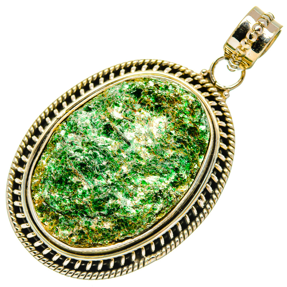 Green Fuchsite Pendants handcrafted by Anasilvercos - PD27503 - Photo 2