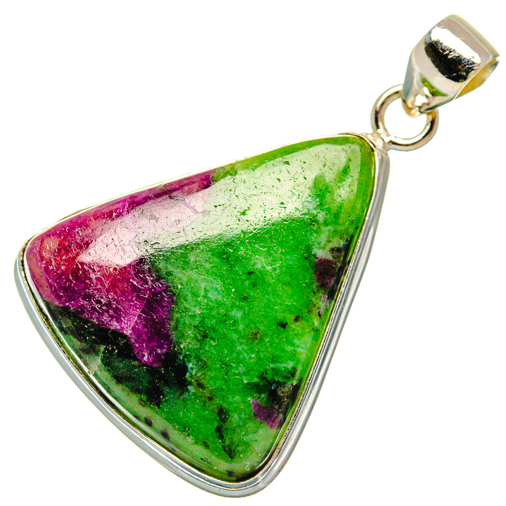 Ruby Zoisite Pendants handcrafted by Anasilvercos - PD27509 - Photo 2