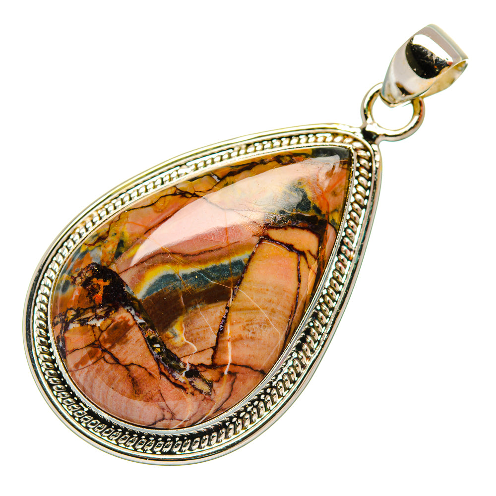 Butterfly Jasper Pendants handcrafted by Anasilvercos - PD27518 - Photo 2