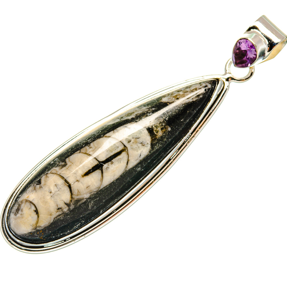 Orthoceras Fossil Pendants handcrafted by Anasilvercos - PD27527 - Photo 2