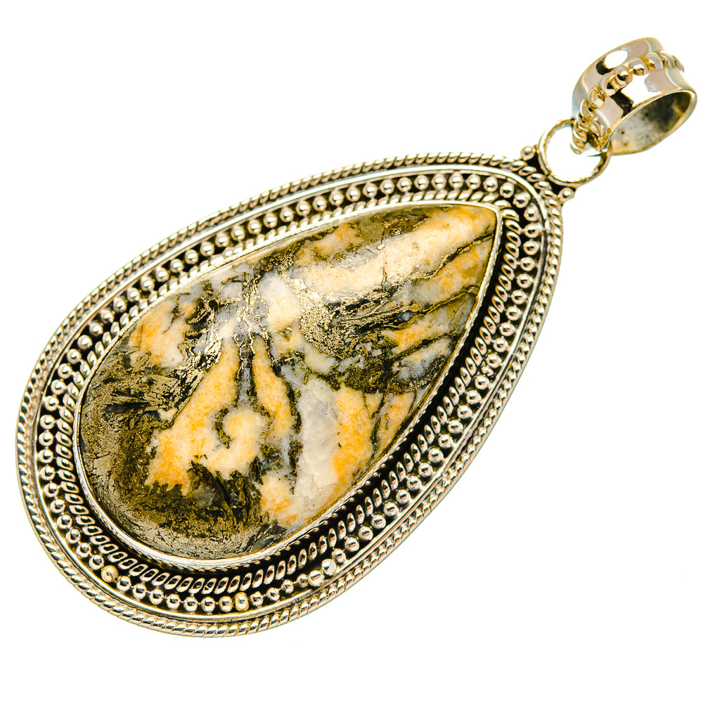 Pyrite Agate Pendants handcrafted by Anasilvercos - PD27538 - Photo 2