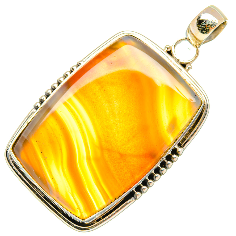 Botswana Agate Pendants handcrafted by Anasilvercos - PD27581 - Photo 2