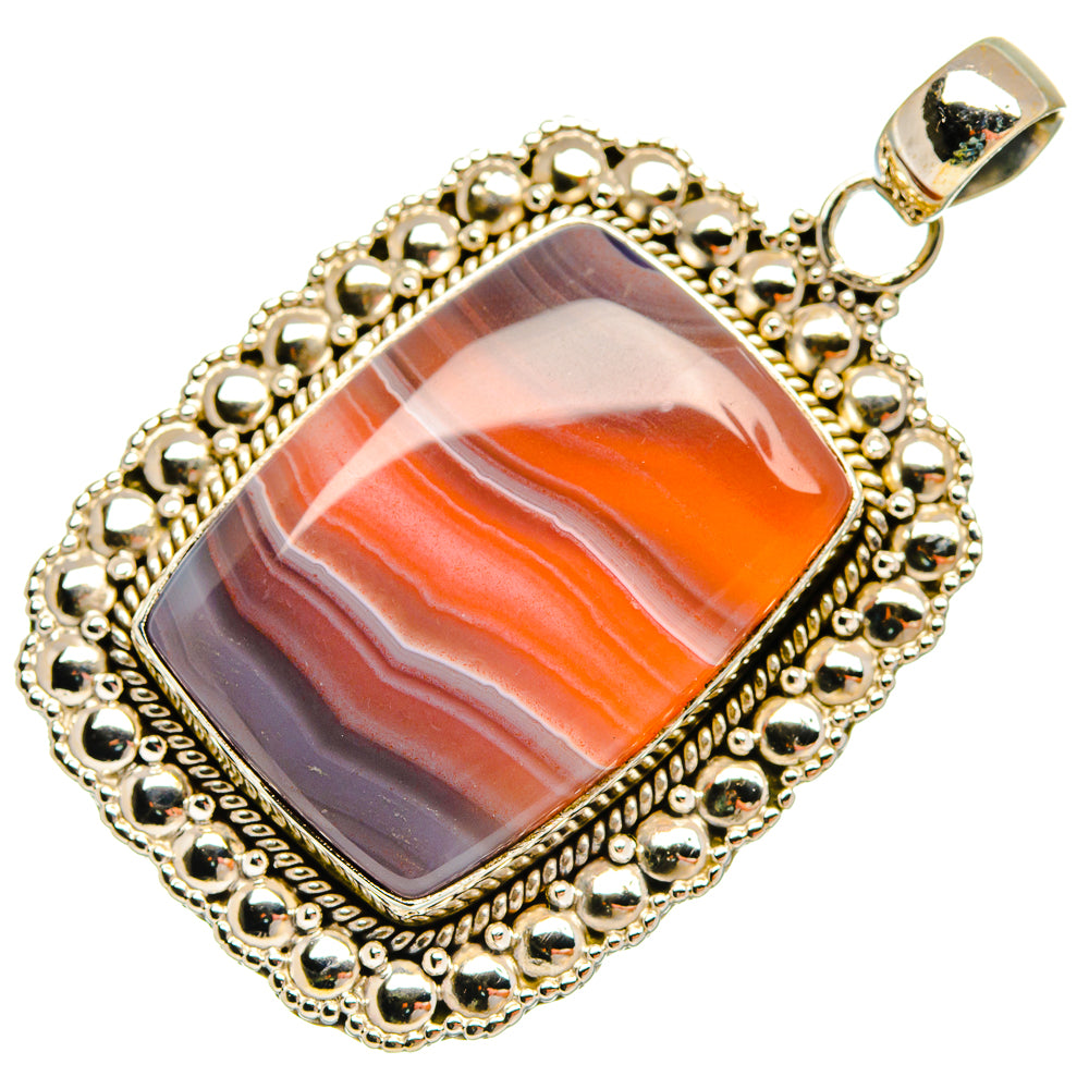 Botswana Agate Pendants handcrafted by Anasilvercos - PD27582 - Photo 2