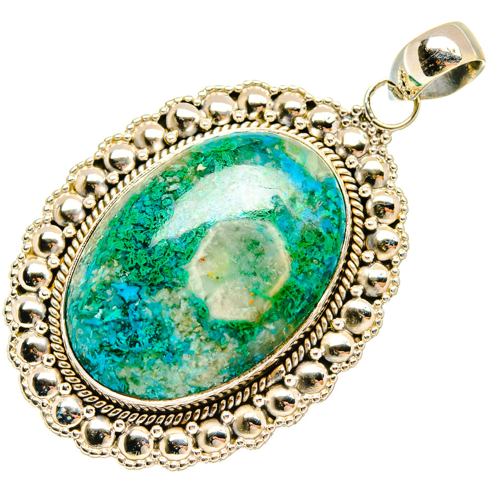 Chrysocolla Pendants handcrafted by Anasilvercos - PD27588 - Photo 2