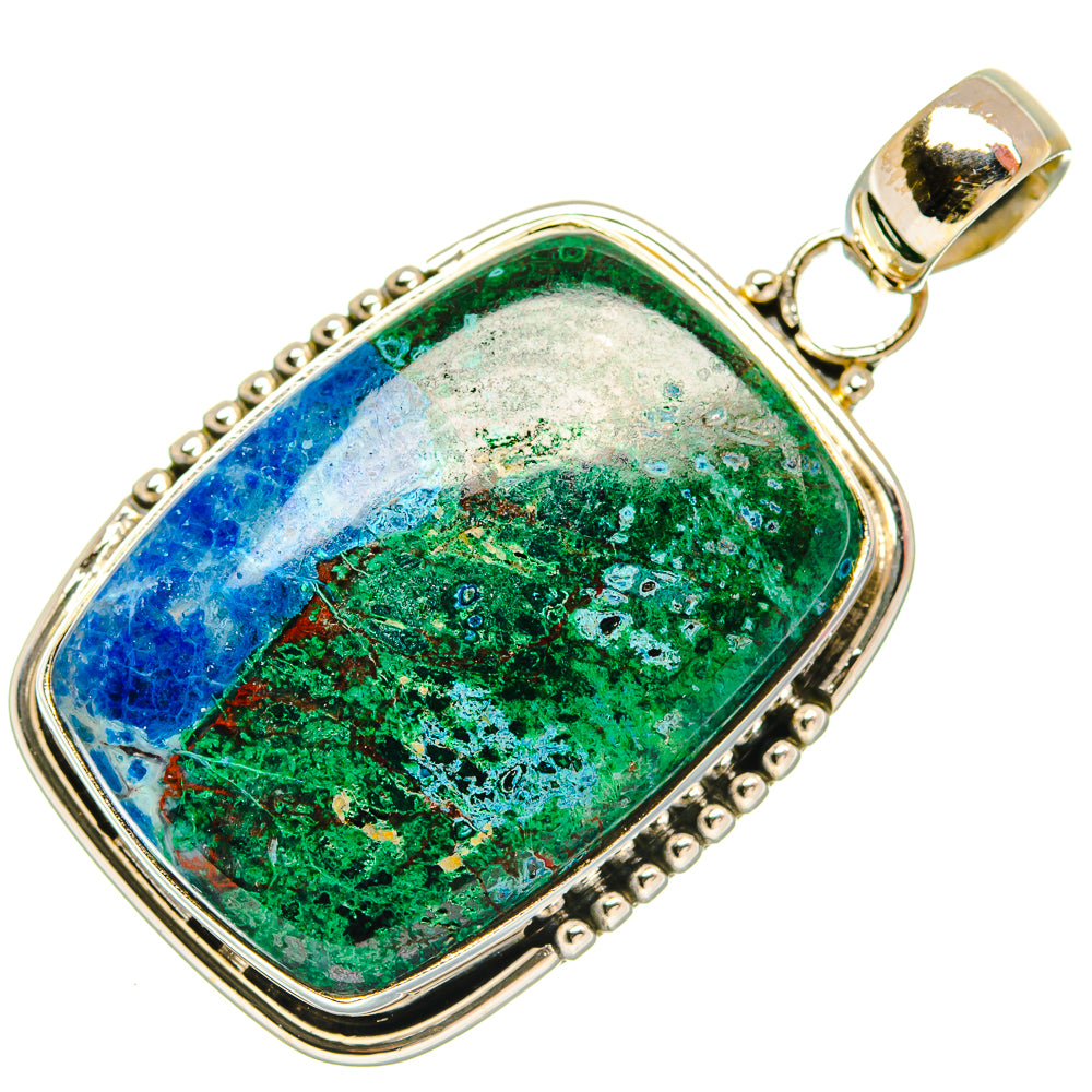 Chrysocolla Pendants handcrafted by Anasilvercos - PD27605 - Photo 2