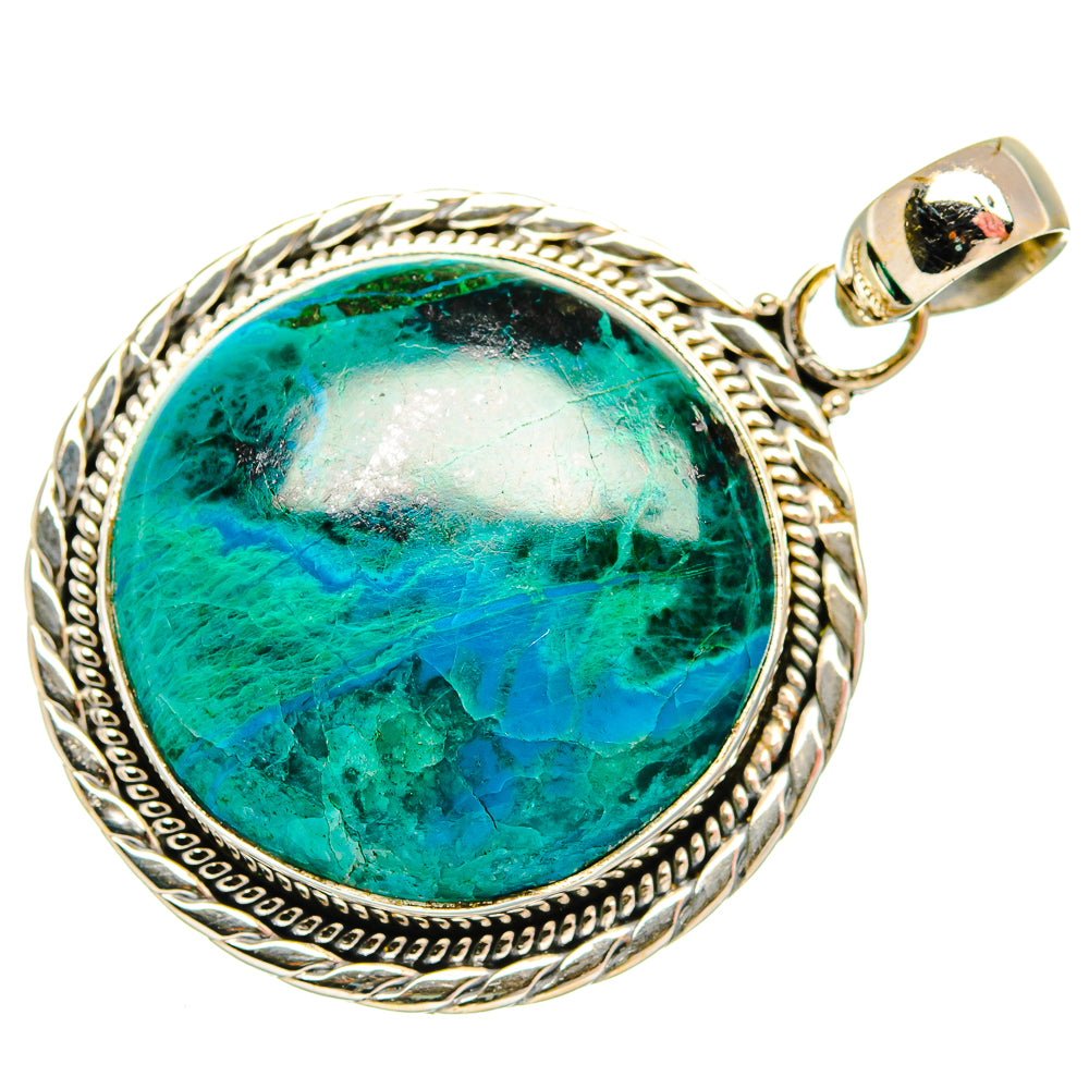 Chrysocolla Pendants handcrafted by Anasilvercos - PD27609 - Photo 2