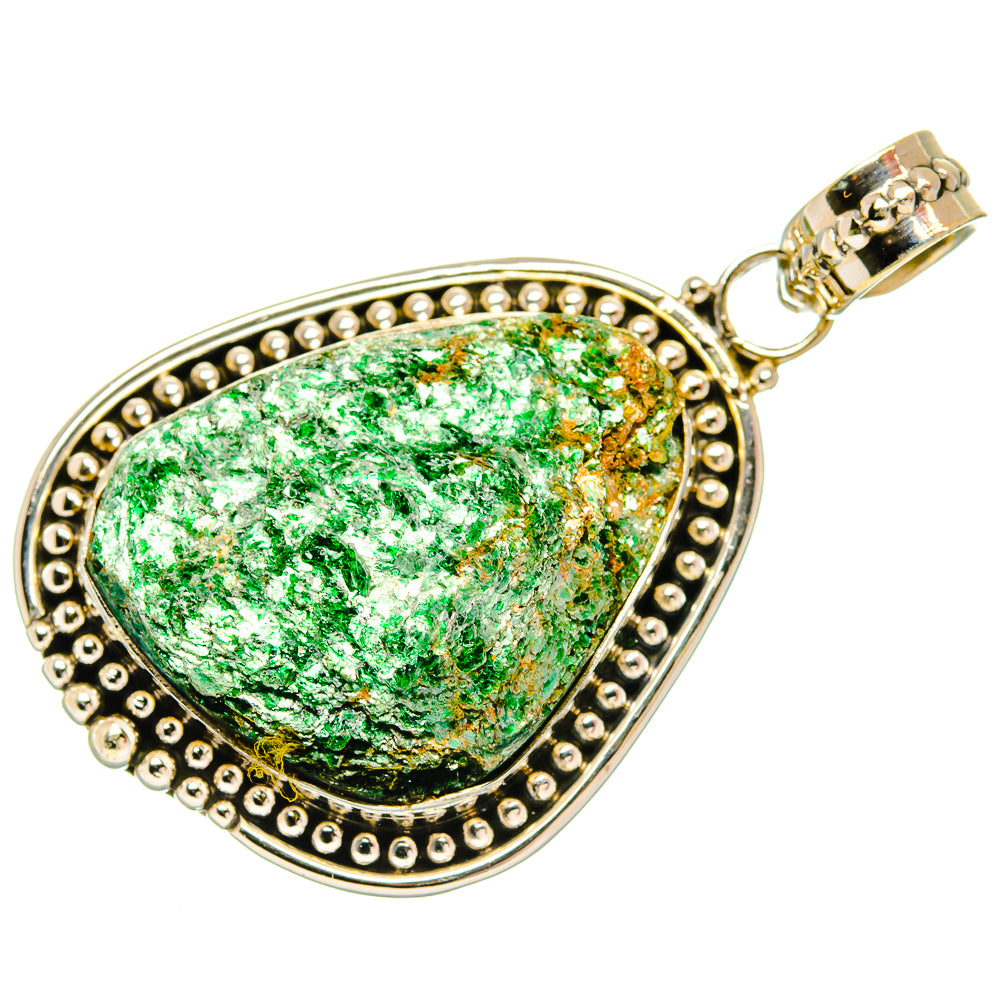 Green Fuchsite Pendants handcrafted by Anasilvercos - PD27613 - Photo 2