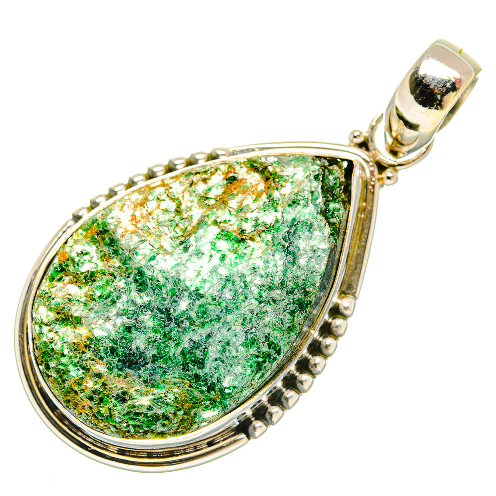 Green Fuchsite Pendants handcrafted by Anasilvercos - PD27614 - Photo 2