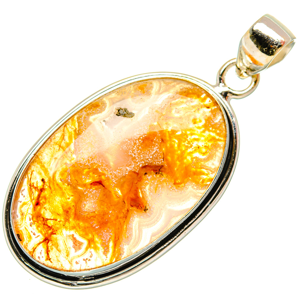 Plume Agate Pendants handcrafted by Anasilvercos - PD27621 - Photo 2