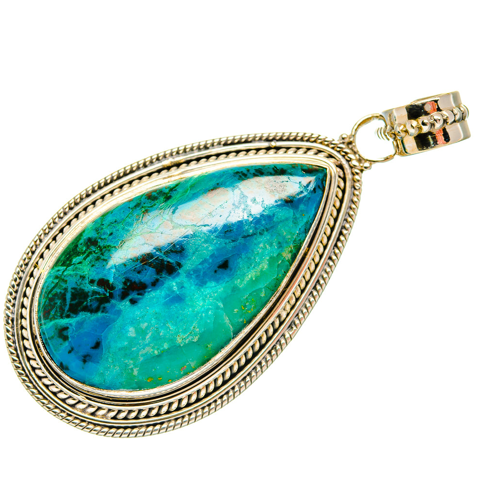 Chrysocolla Pendants handcrafted by Anasilvercos - PD27626 - Photo 2