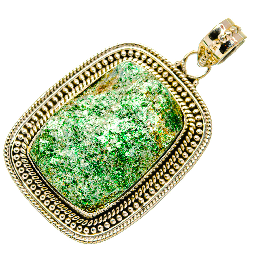 Green Fuchsite Pendants handcrafted by Anasilvercos - PD27641 - Photo 2