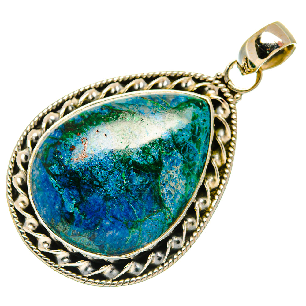 Chrysocolla Pendants handcrafted by Anasilvercos - PD27659 - Photo 2