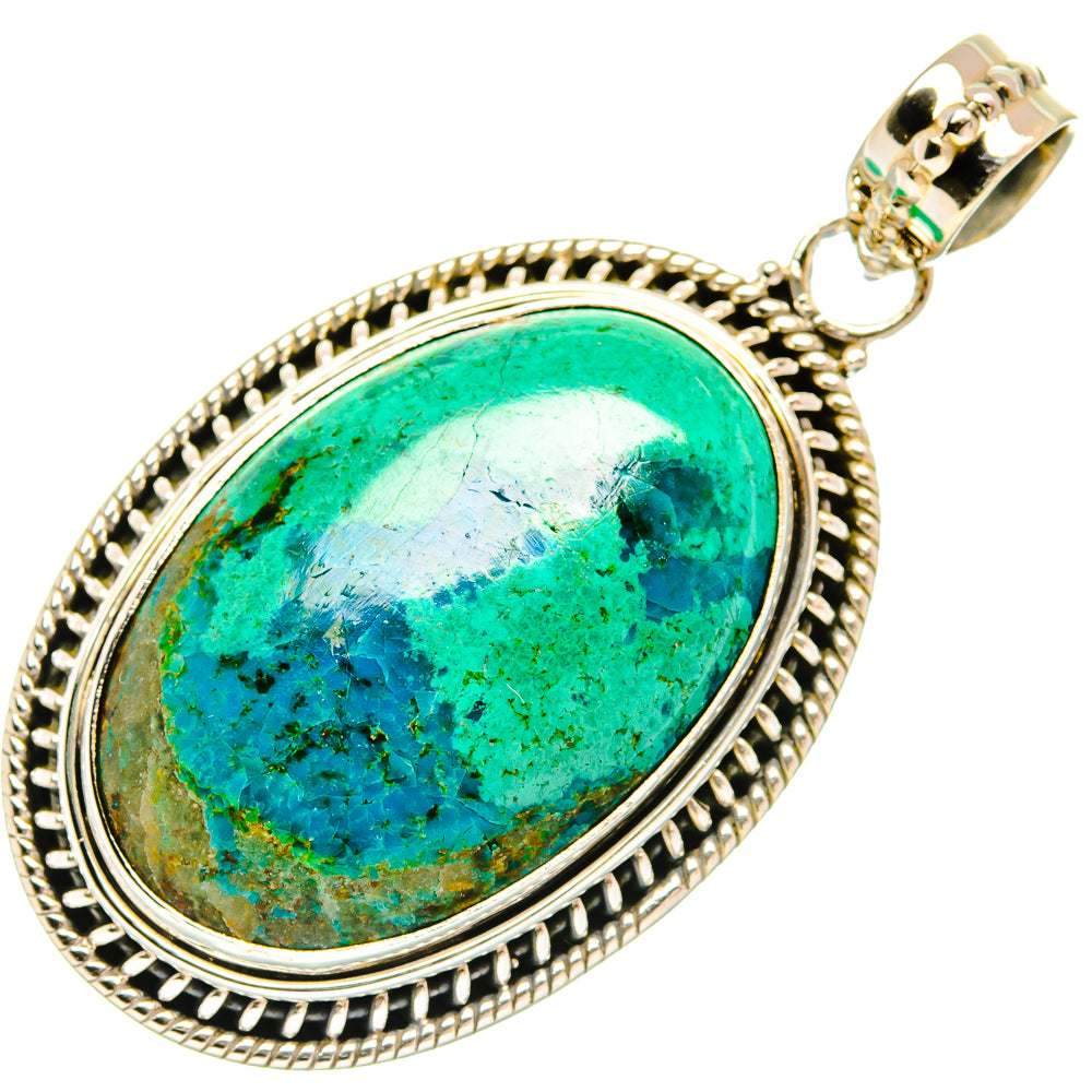 Chrysocolla Pendants handcrafted by Anasilvercos - PD27669 - Photo 2