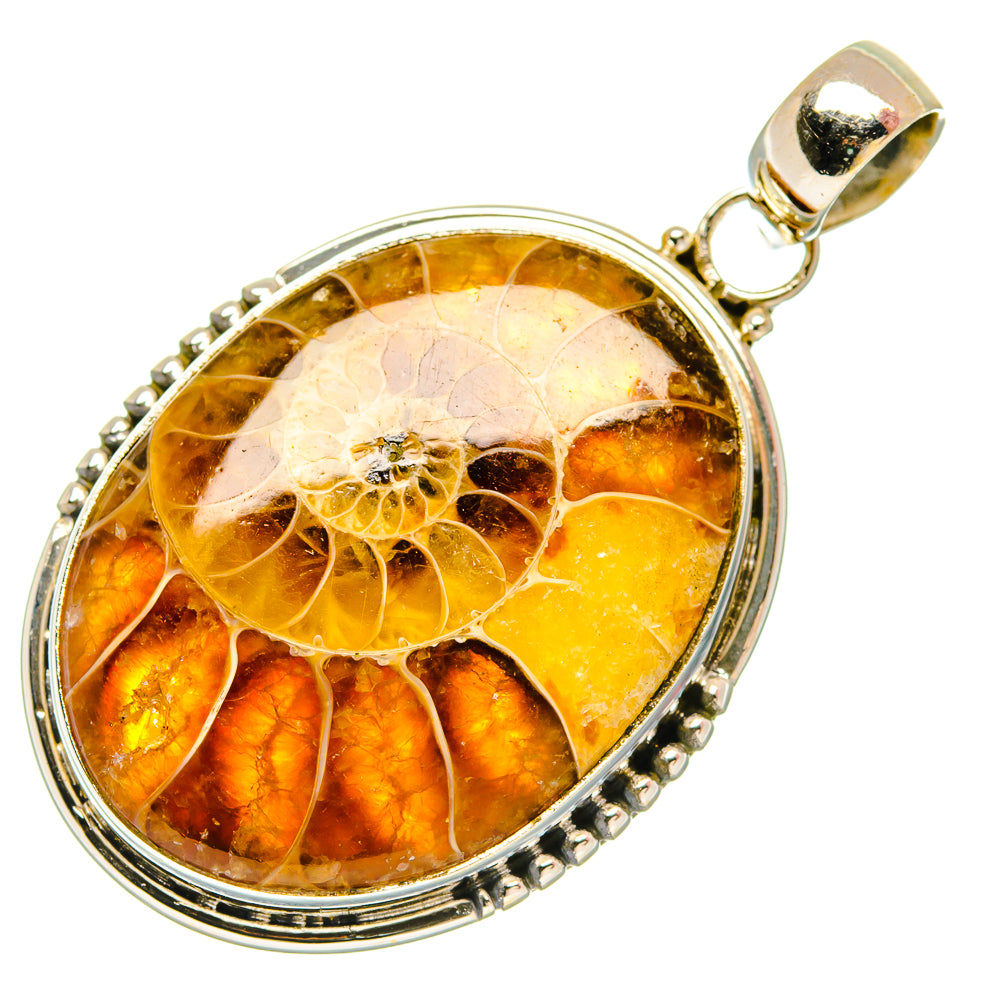 Ammonite Fossil Pendants handcrafted by Anasilvercos - PD27670 - Photo 2