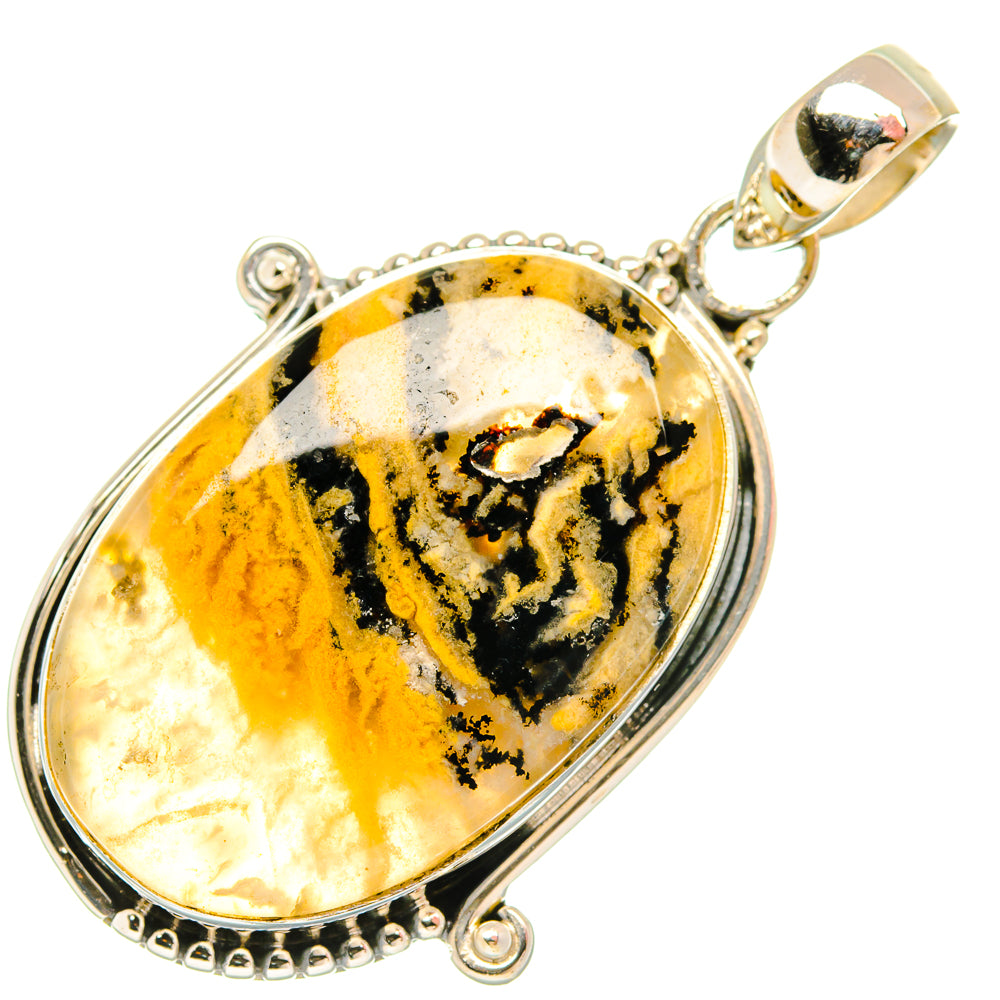 Plume Agate Pendants handcrafted by Anasilvercos - PD27680 - Photo 2