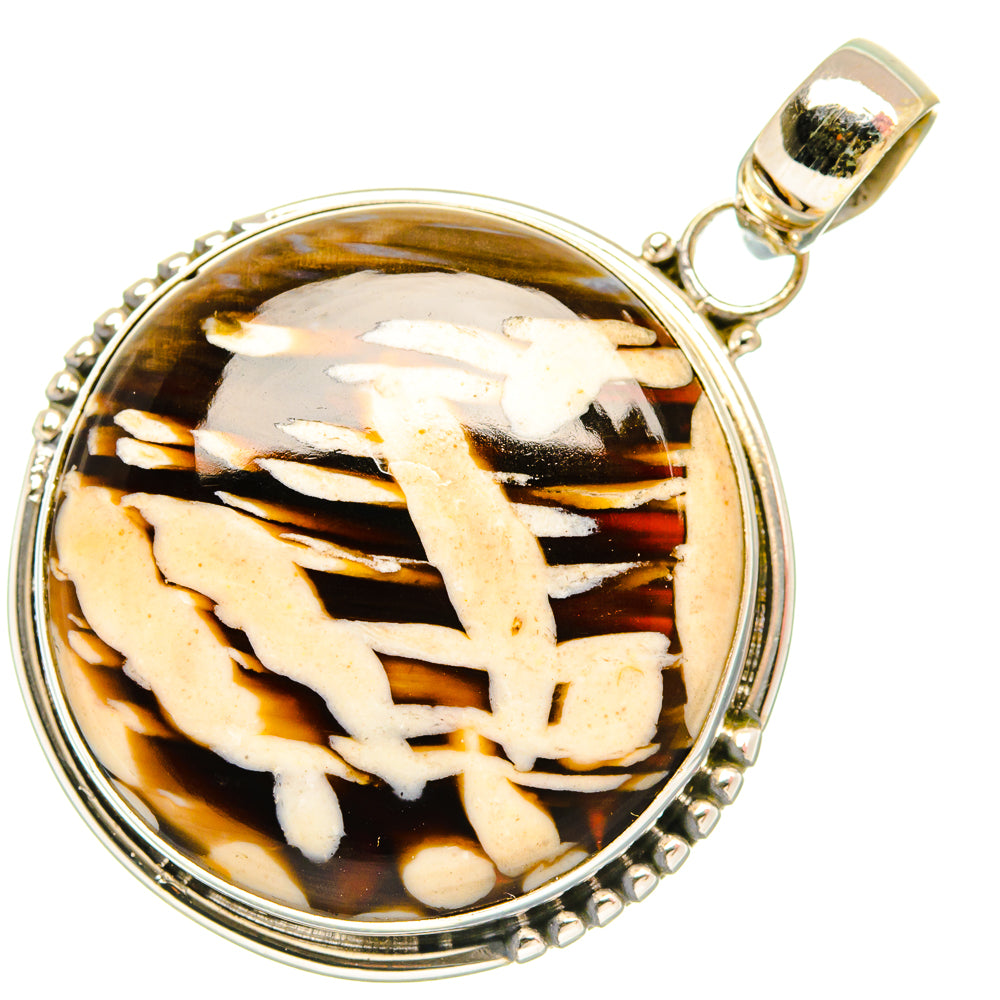 Peanut Wood Jasper Pendants handcrafted by Anasilvercos - PD27692 - Photo 2