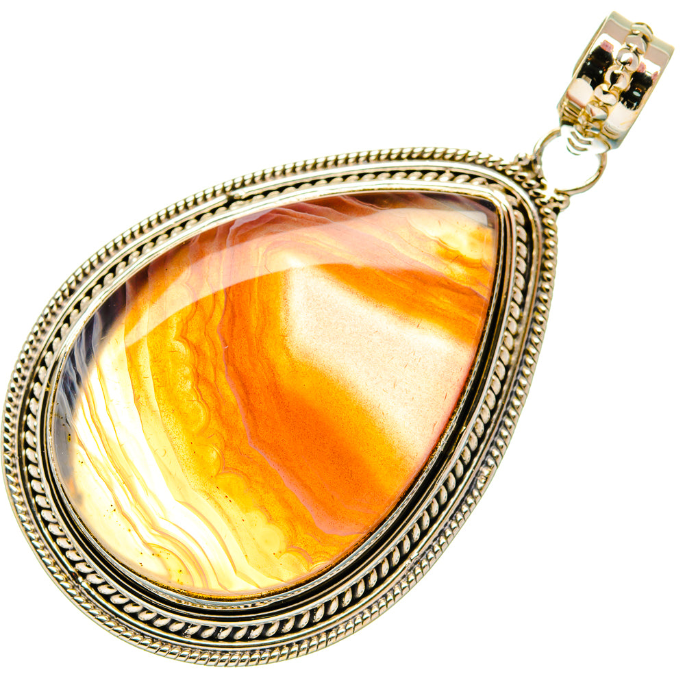 Red Botswana Agate Pendants handcrafted by Anasilvercos - PD27698 - Photo 2