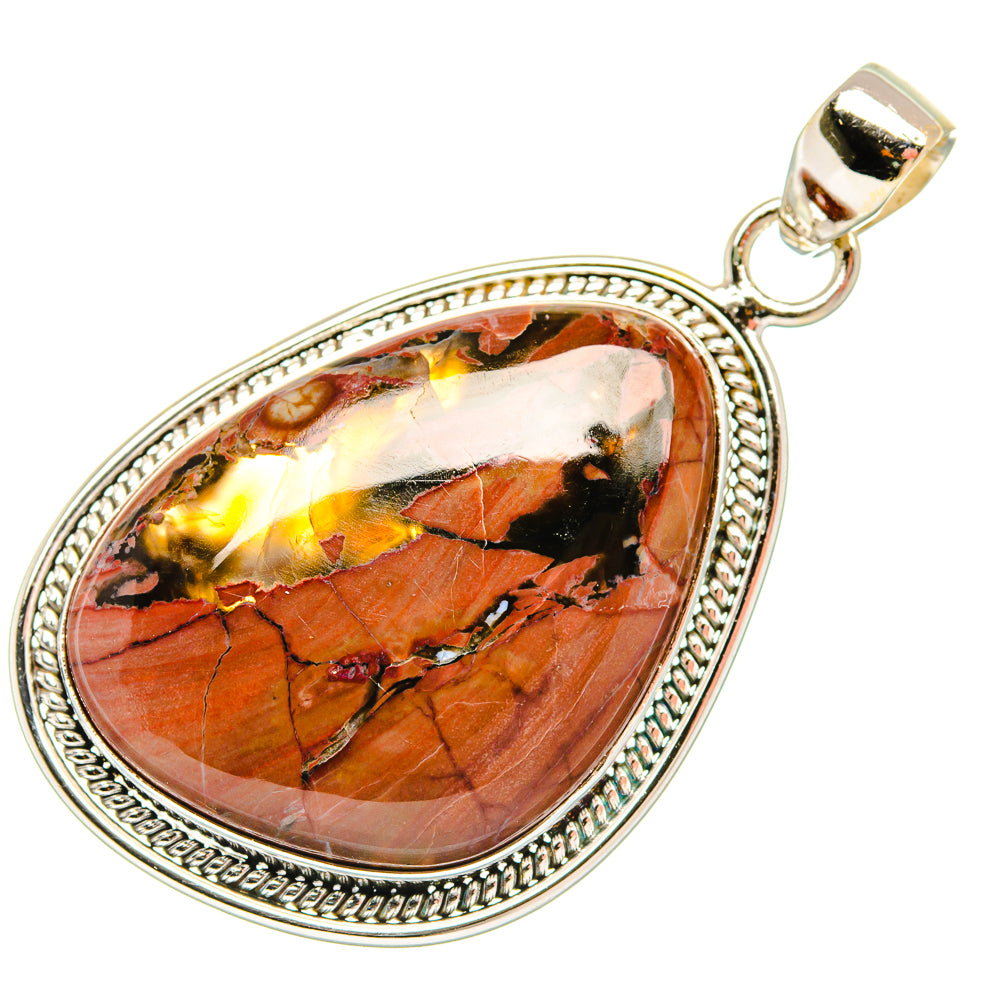 Butterfly Jasper Pendants handcrafted by Anasilvercos - PD27703 - Photo 2