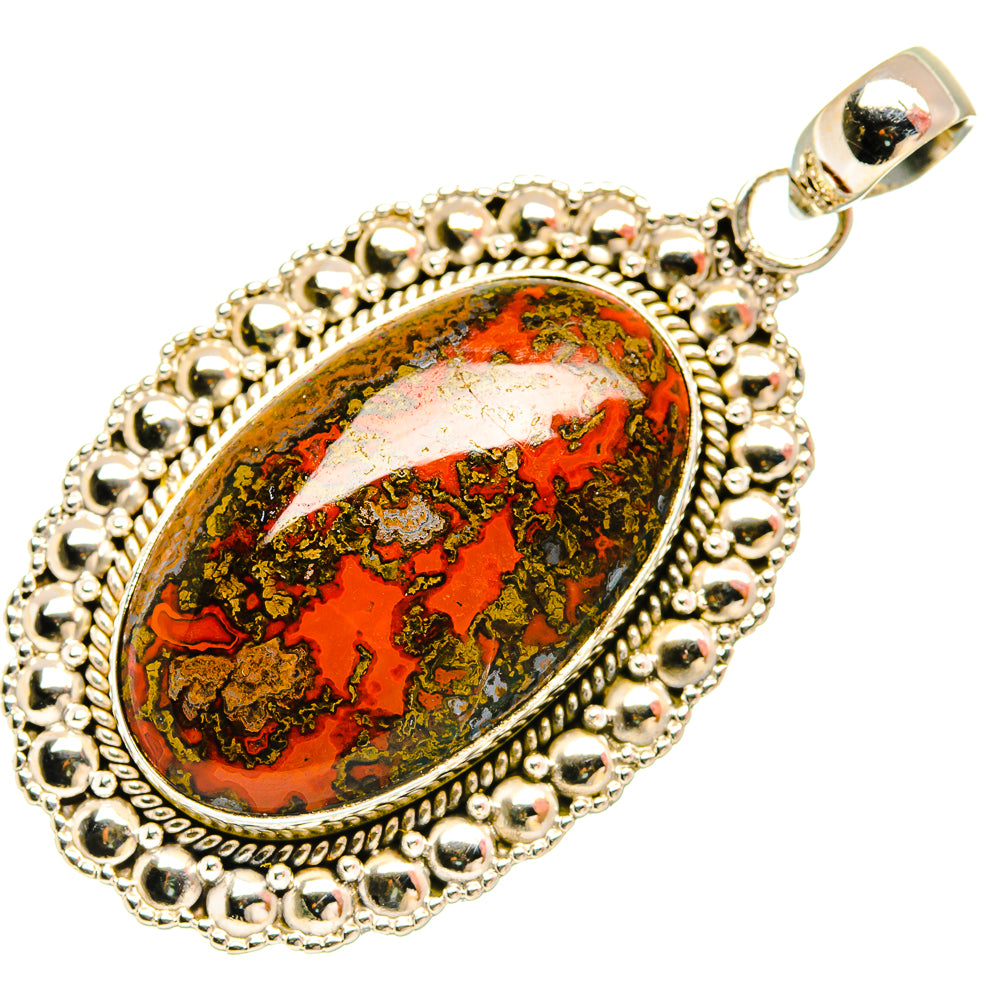 Moroccan Agate Pendants handcrafted by Anasilvercos - PD27705 - Photo 2