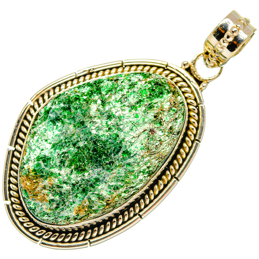 Green Fuchsite Pendants handcrafted by Anasilvercos - PD27725 - Photo 2