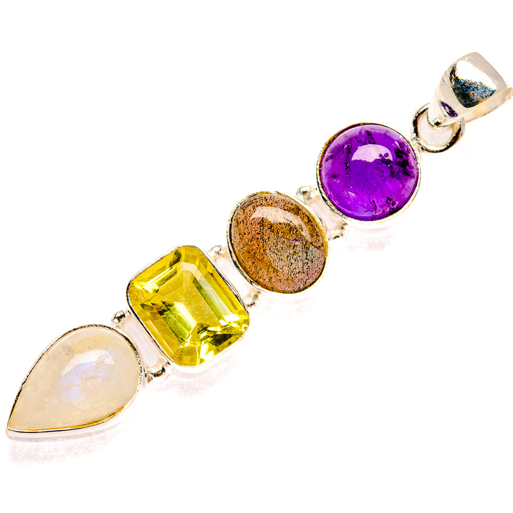 Rainbow Moonstone Pendants handcrafted by Anasilvercos - PD27728 - Photo 2