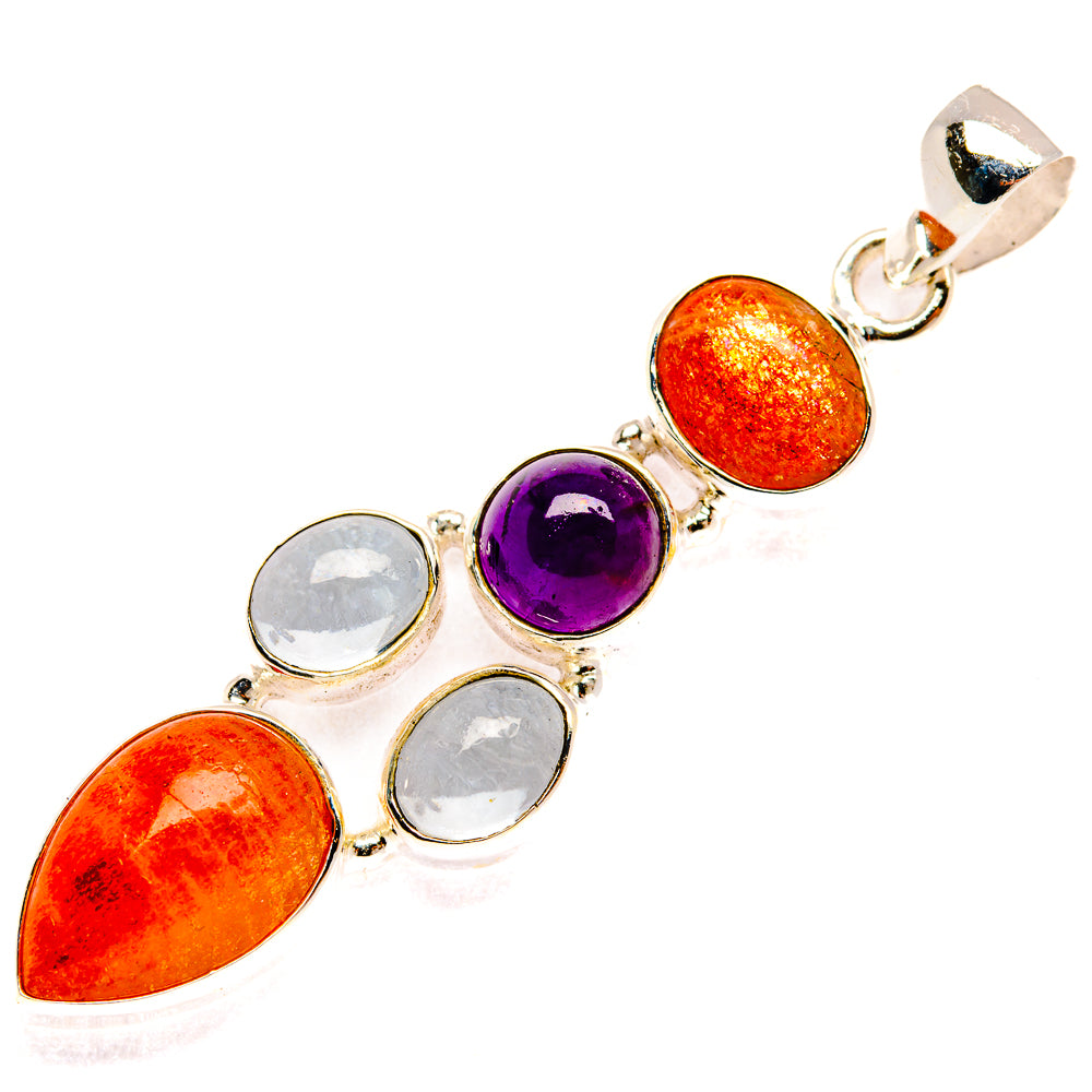 Sunstone Pendants handcrafted by Anasilvercos - PD27730 - Photo 2