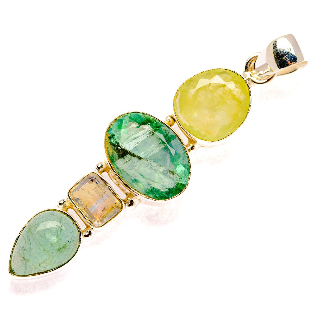 Prehnite Pendants handcrafted by Anasilvercos - PD27740 - Photo 2