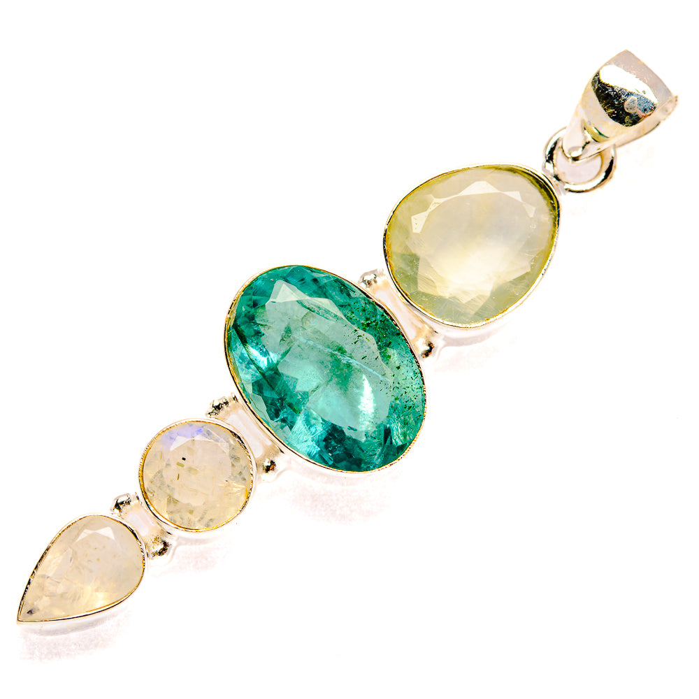 Green Fluorite Pendants handcrafted by Anasilvercos - PD27741 - Photo 2