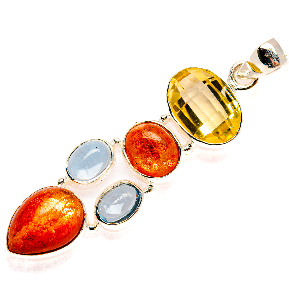 Sunstone Pendants handcrafted by Anasilvercos - PD27744 - Photo 2