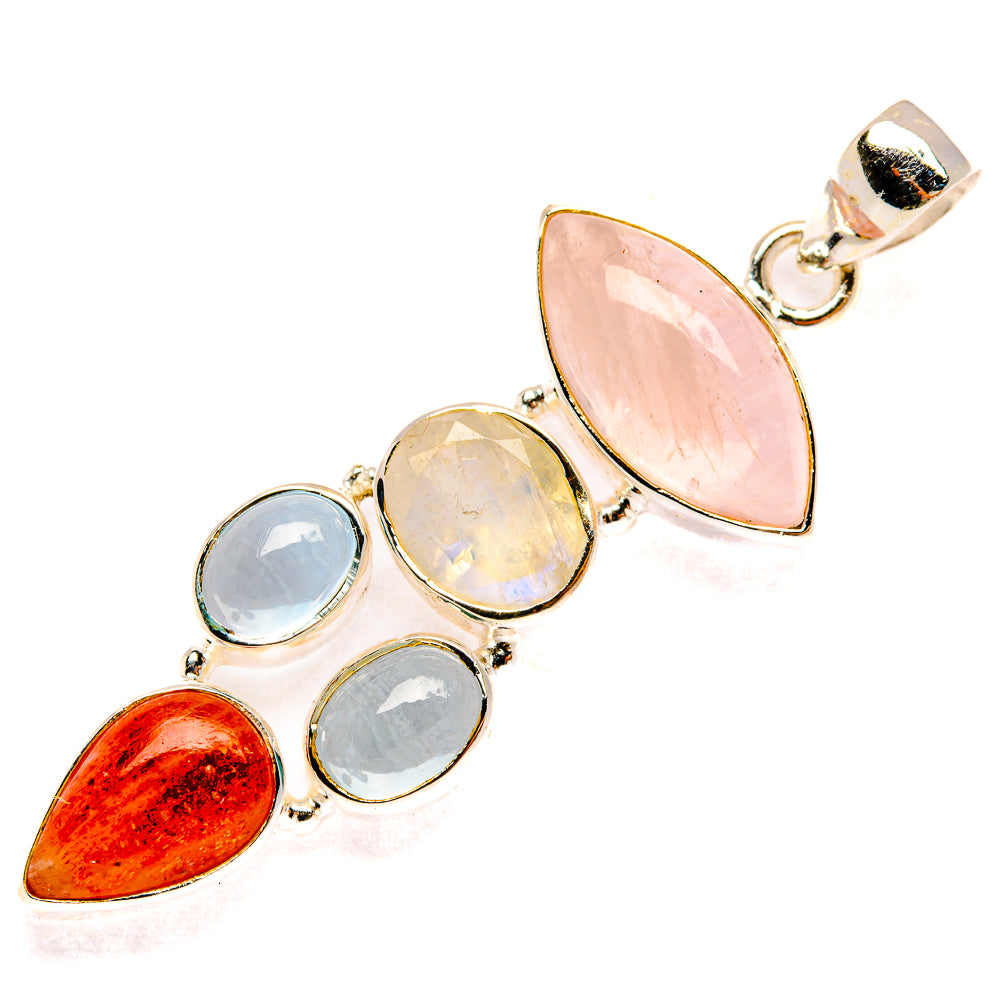Rose Quartz Pendants handcrafted by Anasilvercos - PD27748 - Photo 2