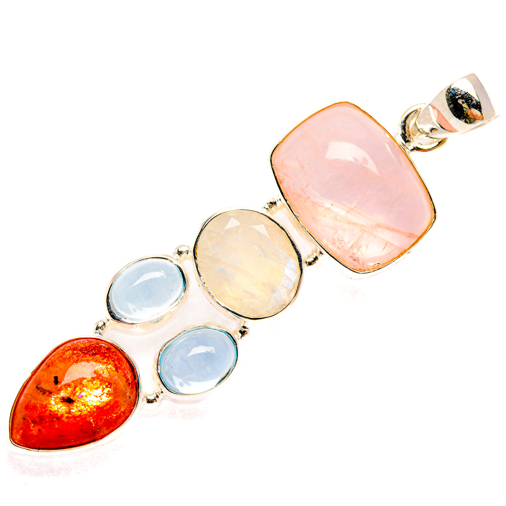 Rose Quartz Pendants handcrafted by Anasilvercos - PD27749 - Photo 2
