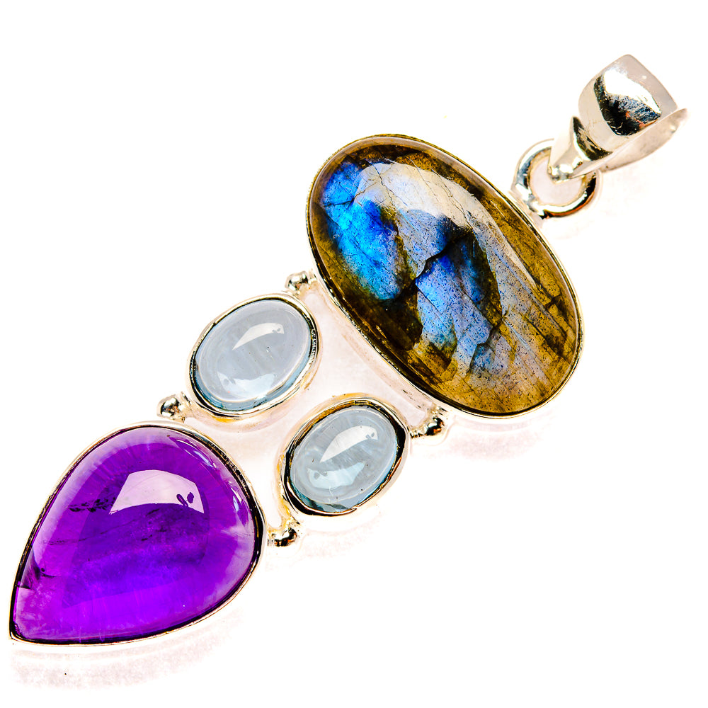 Labradorite Pendants handcrafted by Anasilvercos - PD27750 - Photo 2