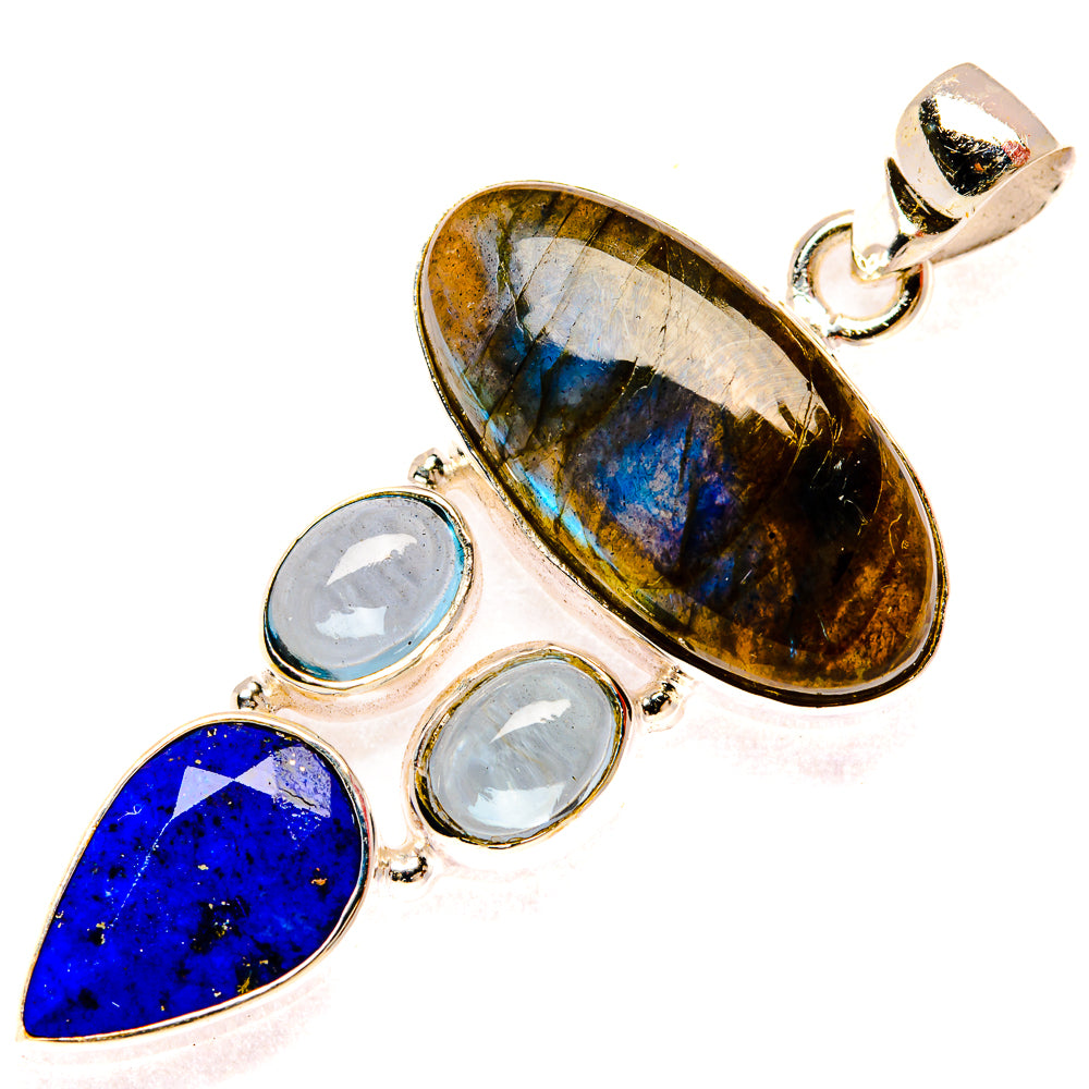 Labradorite Pendants handcrafted by Anasilvercos - PD27754 - Photo 2