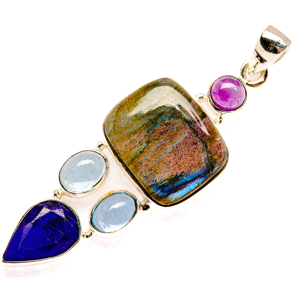 Labradorite Pendants handcrafted by Anasilvercos - PD27755 - Photo 2