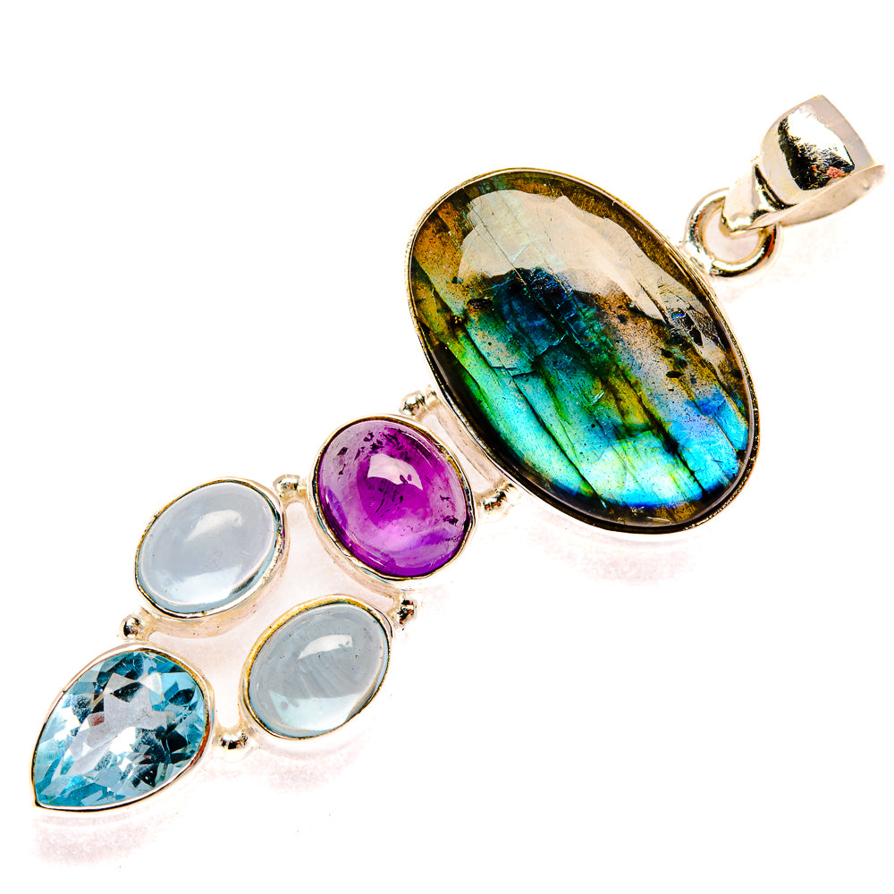 Labradorite Pendants handcrafted by Anasilvercos - PD27760 - Photo 2