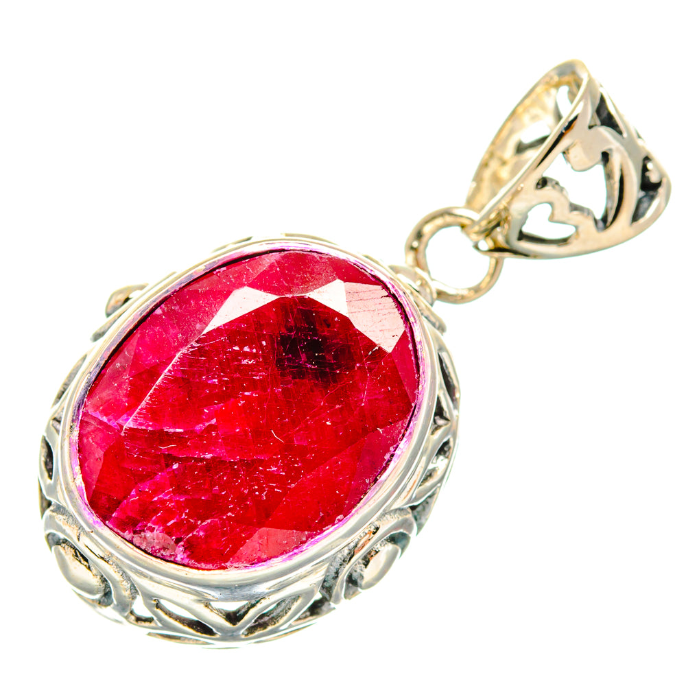 Ruby Pendants handcrafted by Anasilvercos - PD27862 - Photo 2