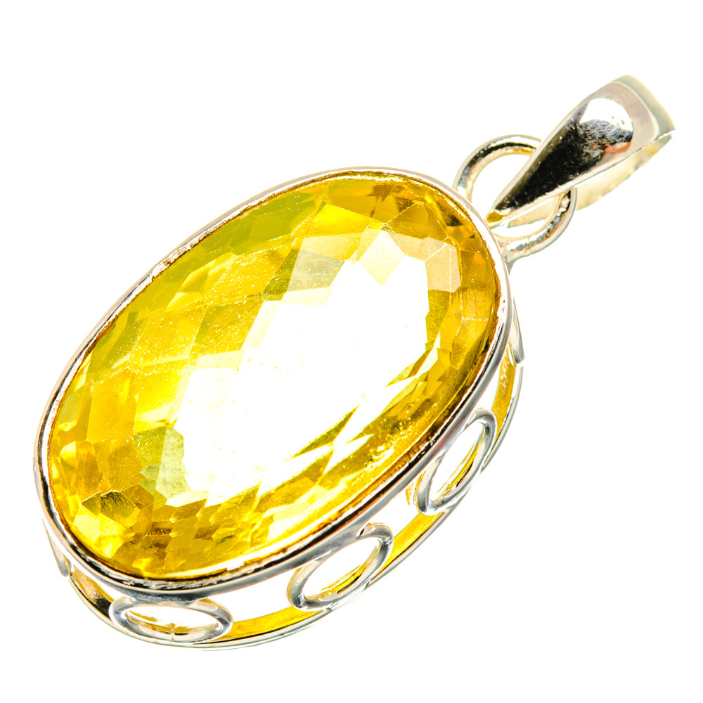 Lemon Quartz Pendants handcrafted by Anasilvercos - PD27863 - Photo 2