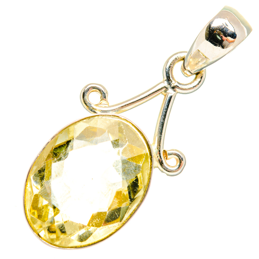 Lemon Quartz Pendants handcrafted by Anasilvercos - PD27864 - Photo 2