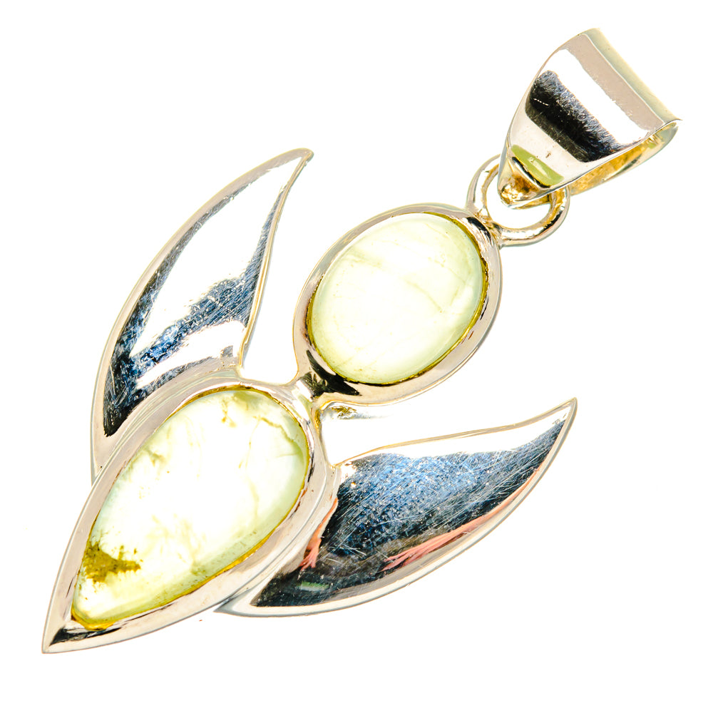 Prehnite Pendants handcrafted by Anasilvercos - PD27866 - Photo 2