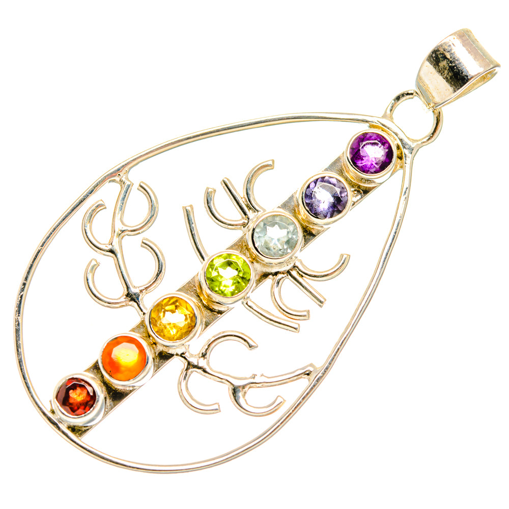 Rainbow Chakra Pendants handcrafted by Anasilvercos - PD27868 - Photo 2