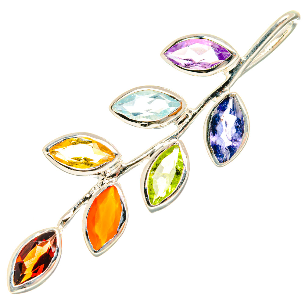 Multi-Stone Chakra Pendants handcrafted by Anasilvercos - PD27870 - Photo 2