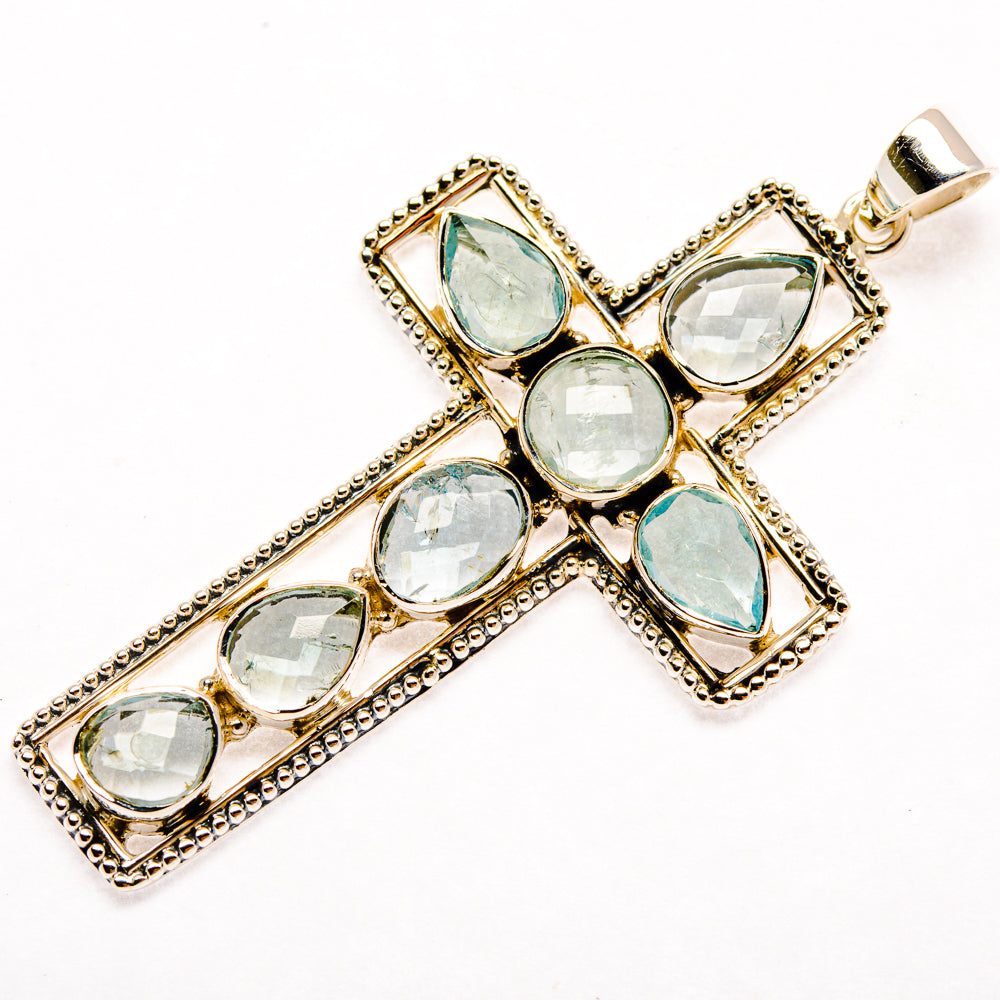 Aquamarine Pendants handcrafted by Anasilvercos - PD27904 - Photo 2
