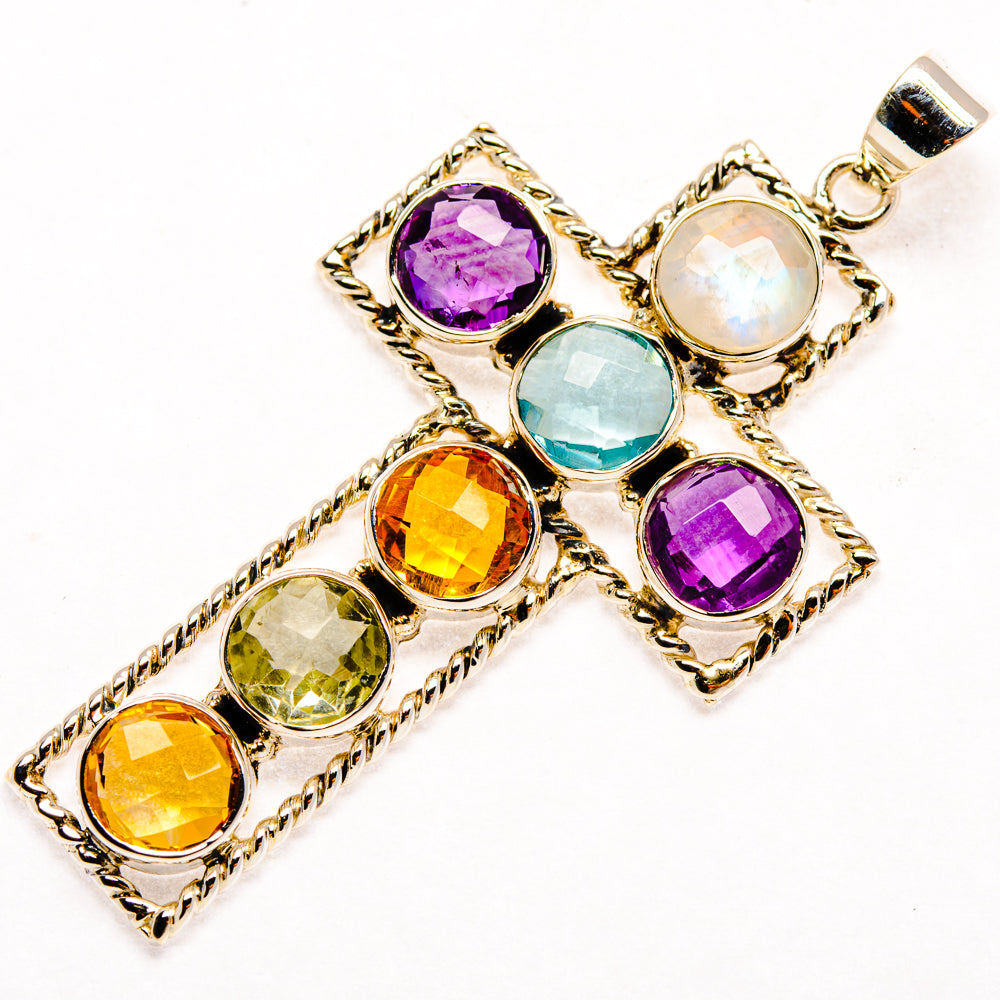 Multi-Stone Pendants handcrafted by Anasilvercos - PD27906 - Photo 2