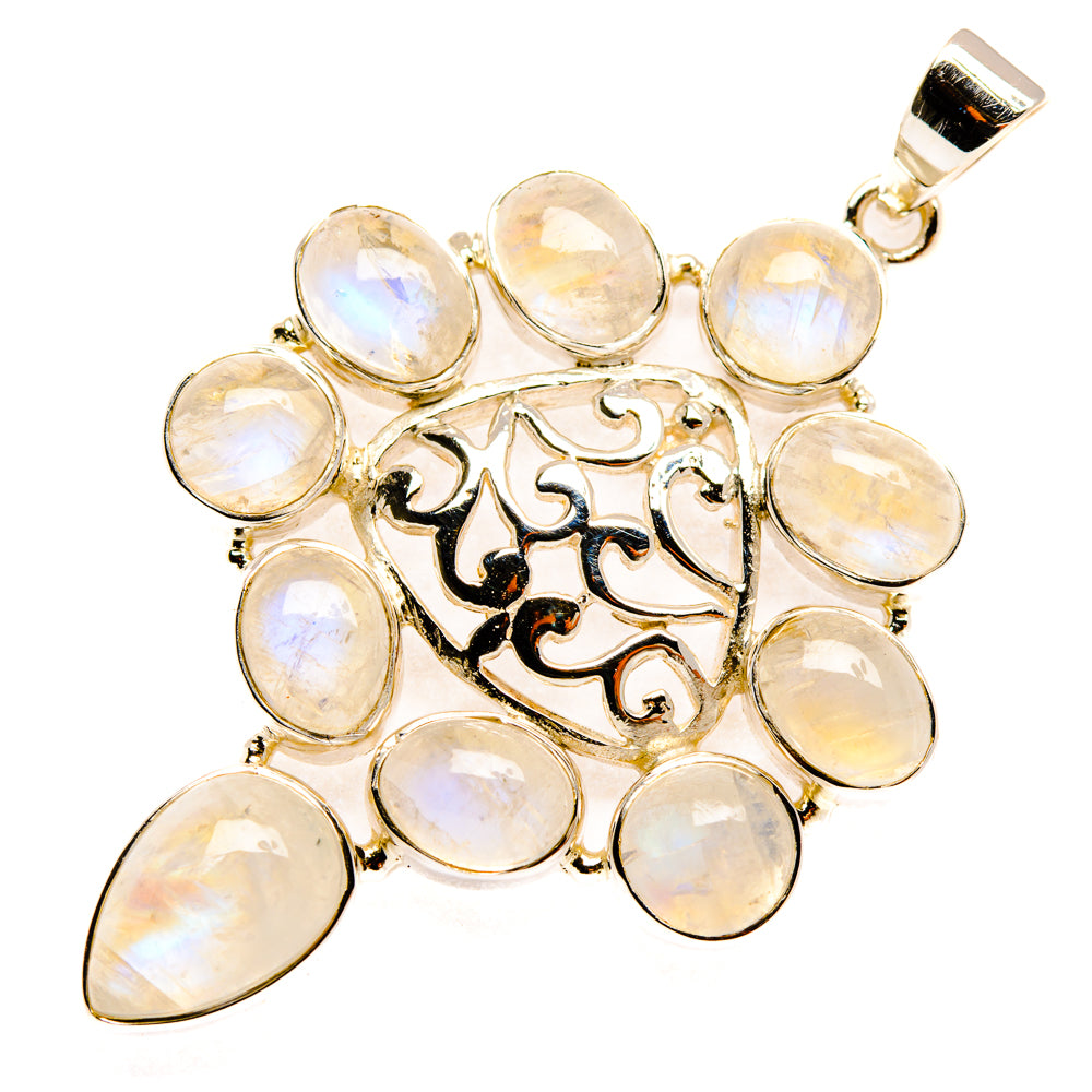 Rainbow Moonstone Pendants handcrafted by Anasilvercos - PD27908 - Photo 2