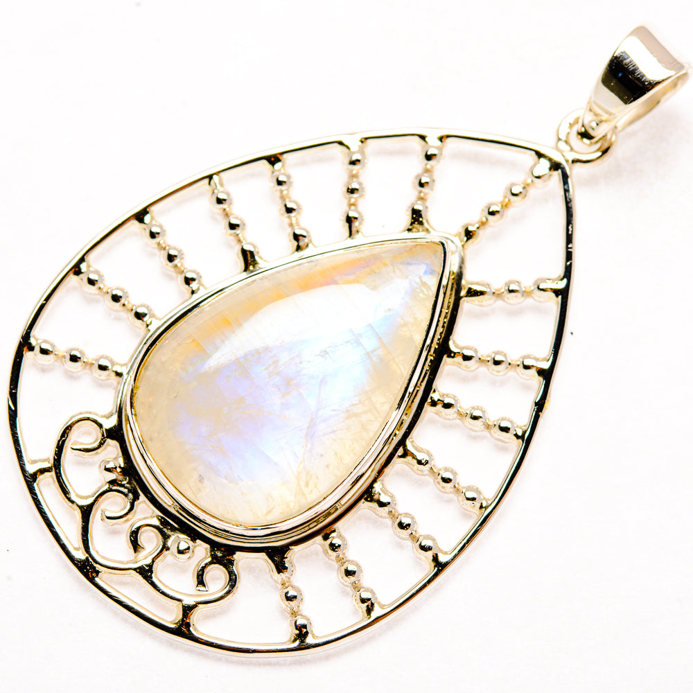 Rainbow Moonstone Pendants handcrafted by Anasilvercos - PD27915 - Photo 2