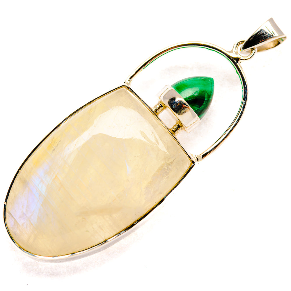 Rainbow Moonstone Pendants handcrafted by Anasilvercos - PD27931 - Photo 2