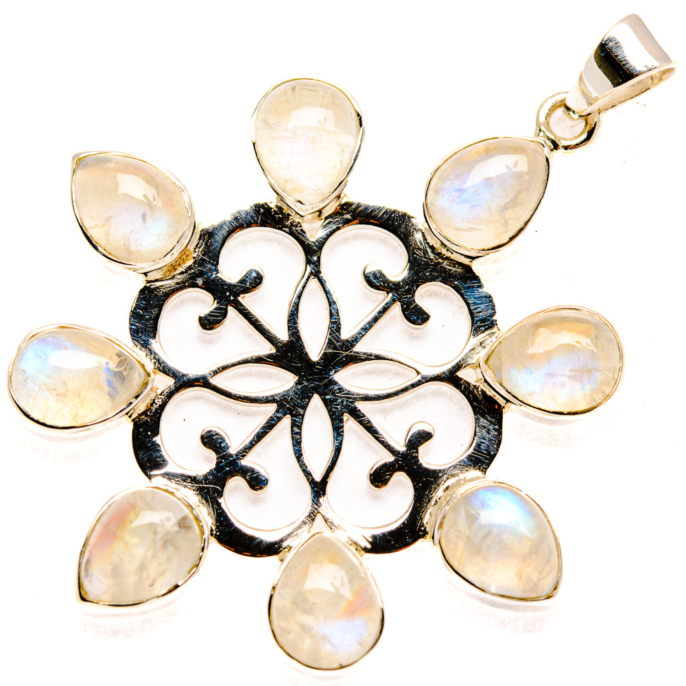 Rainbow Moonstone Pendants handcrafted by Anasilvercos - PD27932 - Photo 2