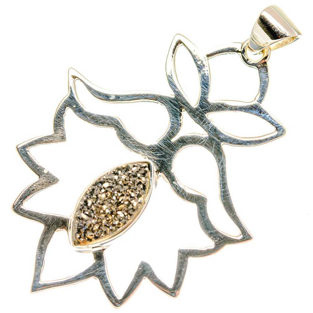 Pyrite Agate Pendants handcrafted by Anasilvercos - PD27970 - Photo 2