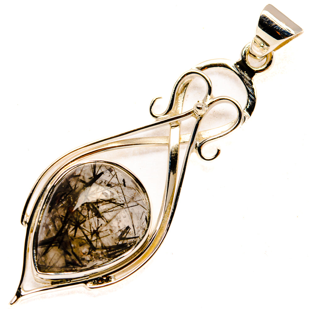 Tourmalinated Quartz Pendants handcrafted by Anasilvercos - PD28008 - Photo 2